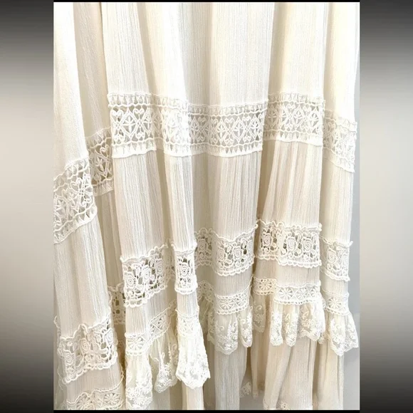 Jaase Women’s Broderie White Boho Summer Dress Sz S - Picture 5 of 6